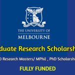 Melbourne Graduate Research Scholarships
